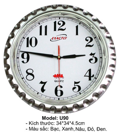 Đồng hồ treo tường  Model: U90